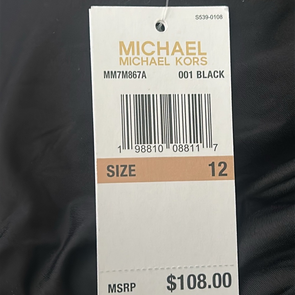 MICHAEL Michael Kors Sash Logo Trim One Piece Swimsuit - Iconic Solids - Picture 5 of 5